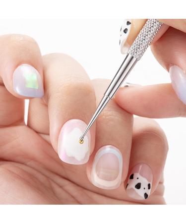 Dotting Tools 4 Pcs Professional Ball End Nail Art Tools Nail Art Pens Stainless Steel Dotting Pen Tool Nail Art Kit Rhinestone Picker Tool Pottery Tools Polymer Clay Tools(silver) - Buy Online on GoSupps.com