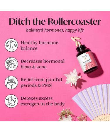Winged Wellness Balanced Babe | Hormone Balance & Estrogen Detox | PMS Relief | 100mg DIM & Nutrient-Rich Formula | 60ct - Buy Online on GoSupps.com