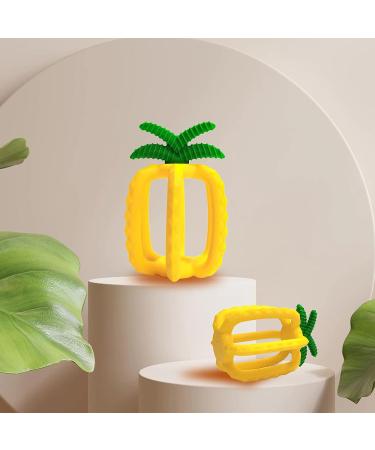 Veslen Baby Teether - Cute Fruits Teether for Boys and Girls | BPA-Free | 3-36 Months | Pineapple Teething Toy - Buy Online on GoSupps.com