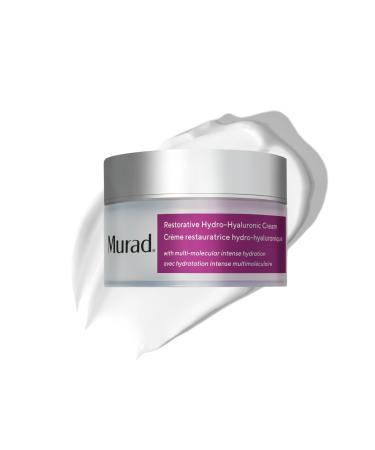 Murad Restorative Hydro-Hyaluronic Face Cream Moisture-Boosting Formula with Hyaluronic Acid Coconut Extract Botanical Oils & Shea Butter for Lasting Hydration Plump & Smooth Skin - 1.7 Fl Oz