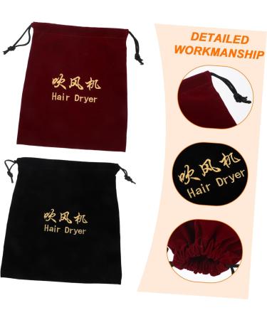 Happyyami 4 Pcs Hair Dryer Storage Bag Storage Supplies Travel Portable 26x23x0.5cmx3pcs Assorted Colorx3pcs - Buy Online on GoSupps.com