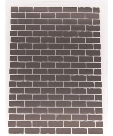 Joyful Home Brick Background Embossing Folder - DIY Floral Card Making Template 10.8x14.5cm - Buy Online on GoSupps.com