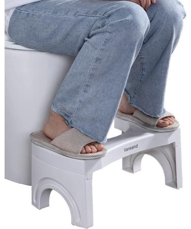 Vansand Folding Squatting Potty Stool | 7-Inch Height | White - Buy Online on GoSupps.com