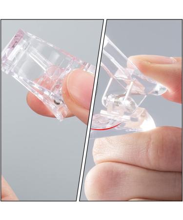 POPETPOP 1 Set nail extension set clear fake nail tips clear acrylic nail tips nail extension forms extension nail gel Manicure Extension False Nail pedicure brush plastic artificial 17.8x1.2cm As Shown - Buy Online on GoSupps.com