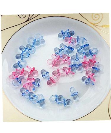 50pcs Acrylic Mini Pacifiers - Transparent Children's Day & Baptism Decor for Boys & Girls - Ideal for Anniversaries - Buy Online on GoSupps.com