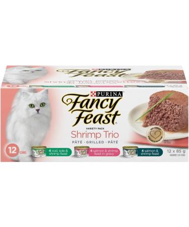 Fancy Feast Wet Cat Food Variety Pack (42 Cans) | Shrimp Trio + Collection Assortment - Buy Online on GoSupps.com