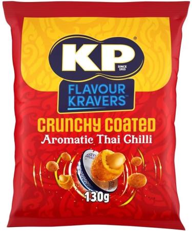 Peanut Snack Bundle With KP Kravers Katsu Curry Peanuts 130g and Kravers Thai Chilli Coated Peanuts 130g (2 Pack) - Buy Online on GoSupps.com