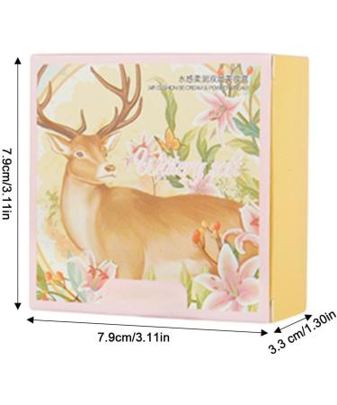 Compact Cushion Portable Double Layer Moisturizing Foundation with Mirror Cream Foundation for Most Skin Types Makeup Cushion for Women and Men Cream Puchen - Buy Online on GoSupps.com