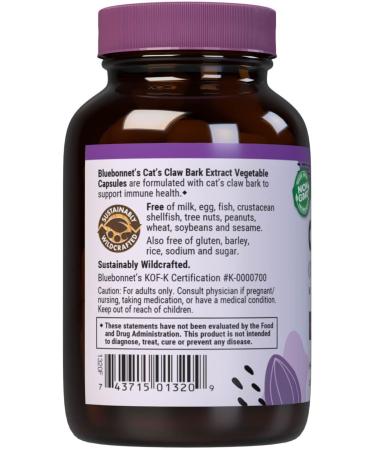 BlueBonnet Cat's Claw Bark Extract Supplement 60 Count - Buy Online on GoSupps.com