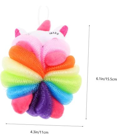 Housoutil 4 Pcs Baby Loofah - Soft Exfoliating Bath Sponge Set for Shower & Bathing | Gentle Baby Body Scrubber & Facial Sponge - Buy Online on GoSupps.com
