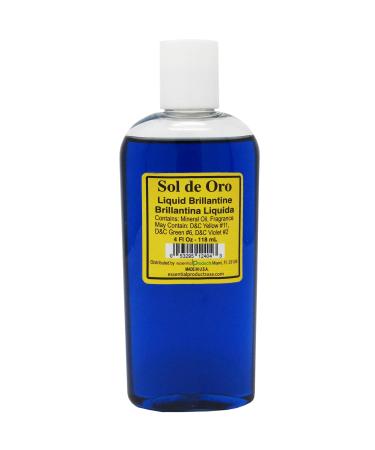 Sol de Oro Liquid Brillantine Blue 4 fl oz Brillantina Liquida Azul