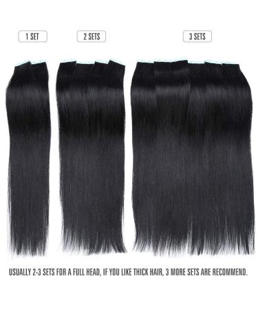 SEGO TAPE Extensions - 20 Tressen 50g Remy Real Hair 16 Honeyblond #18P613 with 10 Free Adhesive Tapes - Buy Online on GoSupps.com