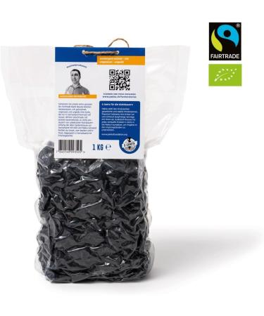  pakka PAKKA - Fairtrade Black Beauty organic raisins 1kg seedless sun-dried unoiled directly from small farmers in Samarkand Uzbekistan vegan packaging - Buy Online on GoSupps.com