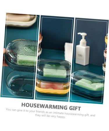 GAXIRE 2pcs Box Soap Box Portable Soap Dish Toilet Soap Holder Soap Dish with Cover Bar Soap Holder for Shower Kitchen Soap Holder Soap Dish with Lid Trays Toiletries Household Pp Travel - Buy Online on GoSupps.com