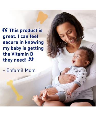 Enfamil Baby Vitamin D Drops Strong Teeth & Bones for Newborns | Gluten-Free | 50 Day Supply - Buy Online on GoSupps.com