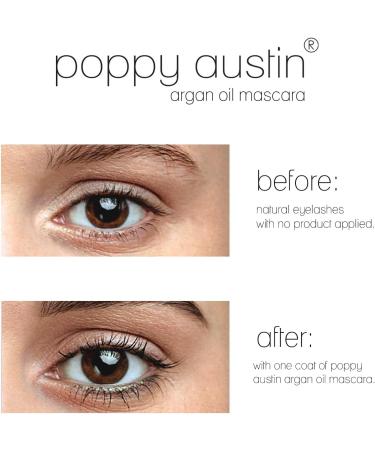 Poppy Austin Vegan Mascara - Black Volume & Length Waterproof - Hypoallergenic & Cruelty-Free - Organic Natural Mascara for Sensitive Eyes - 9g - Buy Online on GoSupps.com