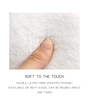 Reusable Makeup Remover Pads - 5pcs Washable Cotton Pads | Eco-Friendly Gentle for All Skin Types | Effective Facial & Eye Makeup Remover - Buy Online on GoSupps.com