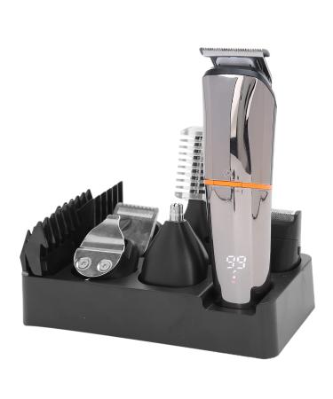 Electric Hair Clipper with 5 Limit Comb Multi Cutter Head Multi Functional Rechargeable Hair Trimmer Battery Power Display Cordless Hair Cutter
