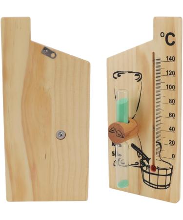Stylish Hourglass Sauna Thermometer | Premium Design for Sauna Rooms - Shop Now! - Buy Online on GoSupps.com
