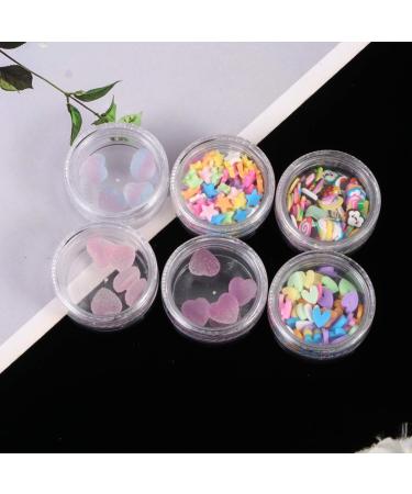 Housoutil 2 Sets Heart Polymer Clay Slices Sticker for Nails Heart Nail Gems Nail Decor Nail Stickers for Nail Art Stickers for Nails Gem Stickers Fruit Decor Ceramics Fudge 4X4X2cmx2pcs As Shown Bx2pcs - Buy Online on GoSupps.com