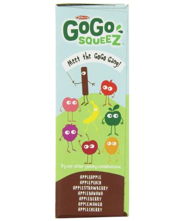 GoGo squeeZ Apple Cinnamon Snacks - Gluten Free  Vegan Kids Applesauce (4 Pouches) - Tasty & Nut-Free! - Buy Online on GoSupps.com