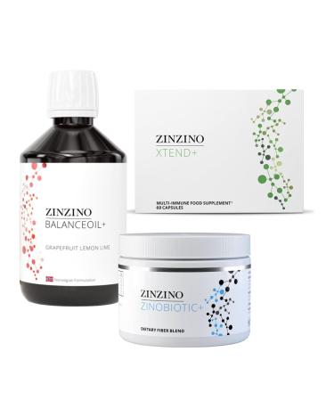 ZinZino ZinZino Health Protocol Kit - BalanceOil+ Grapefruit Lemon-Lime 300ml ZinoBiotic+ & Xtend+ - Complete Supplement Kit