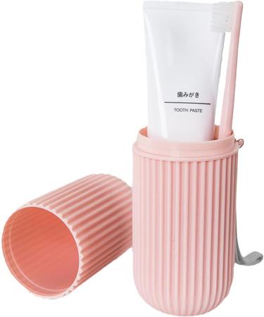 Buy Holdes Travel Toothbrush Holder - Dustproof Portable Toothbrush Case & Organizer for Home Travel Camping & School - Ideal Travel Accessory in Rosa - Buy Online on GoSupps.com
