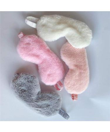 RAYNAG Plush Eye Mask 4 Pack - Soft Sleeping Blindfold for Sleepover Party - Comfortable Silky Fabric - Cozy Fluffy Furry - 4 Colors - Buy Online on GoSupps.com