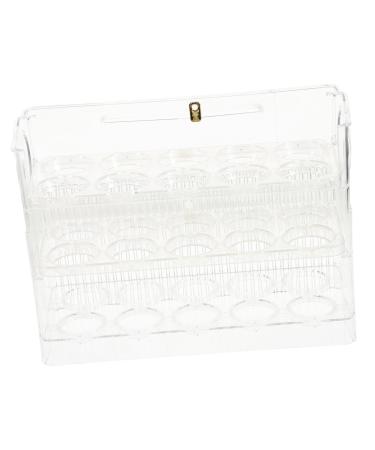 Egg Storage Box Egg Holder for Fridge Deviled Egg Holder with Lid Kitchen Egg Organizer Fresh Box 25.2X19.5CM As Shown