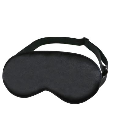 Comfortable Silk Sleep Mask Are 100% Opaque Eye Mask for Sleeping Lightweight And Breathable Pure Natural Blindfold With Adjustable Strap for Women Men Children Black - Buy Online on GoSupps.com