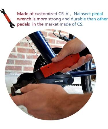 Double Sided Pedal Wrench 15/16/17mm - Bicycle Pedal Removal Tool for Bike Maintenance & Repair - Red - Buy Online on GoSupps.com
