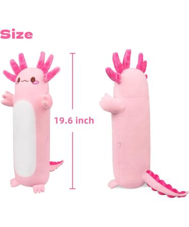 Axolotl Plush Pillow Cute Plush Animal Toy Long Plush Axolotl Hugging Pillow Fluffy Toys Chubby Axolotl Cushion Pillow Stuffed Animal Soft Toys for Boys Girls Christmas Birthday(19.6 inch Pink) 19.6 inch Pink3 - Buy Online on GoSupps.com