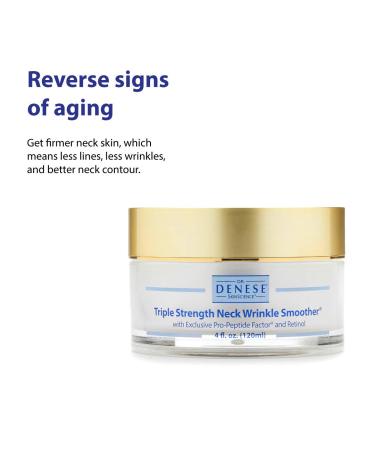 Dr. Denese SkinScience Triple Strength Neck Wrinkle Smoother with Peptide Technology & Retinol - Paraben-Free - 4oz - Buy Online on GoSupps.com