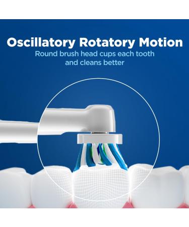 Oral-B Vitality Criss Cross Electric Toothbrush with Travel Case & Replaceable Head - White | Buy Internationally - Buy Online on GoSupps.com