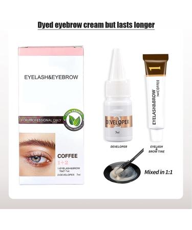 Eyebrow Dye Kit Quick Drying Waterproof Eyebrow Dye Semi-permanent Lash Tinting Quick Dry Waterproof Long-lasting Tint For Natural Eyelash Fast And Safe Results - Buy Online on GoSupps.com