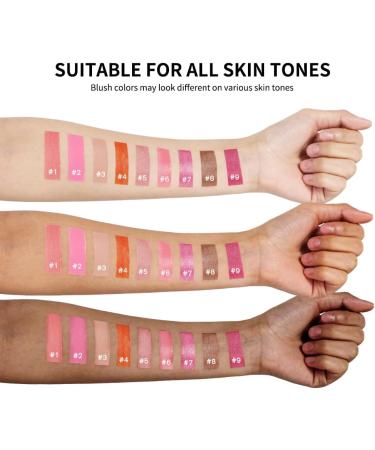  SONGVISON Liquid Blusher Beauty Long-Lasting Liquid Blush for High Pigmentation Color Waterproof Makeup Touch Up Matte Eyeshadow Makeup Stick #3 in Pink - Buy Online on GoSupps.com