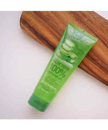 Aloe Vera 100% Soothing Gel Tube 260ml - Natural Skin Care Solution - Buy Online on GoSupps.com