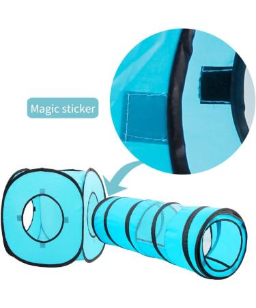 Pawise Cat Tunnel and Cube Pop Up Playset - Collapsible Indoor Outdoor Kitten Toys - Buy Online on GoSupps.com