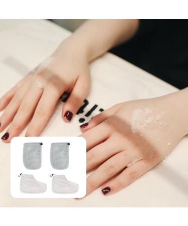 2 paires Kit Mitaine et Coton Isolant pour Th rapie Paraffine Accessoires pour Bain de Cire Protection des Callosit s P dicure et Soin Spa Domicile ou Institut Couleur Al atoire - Buy Online on GoSupps.com