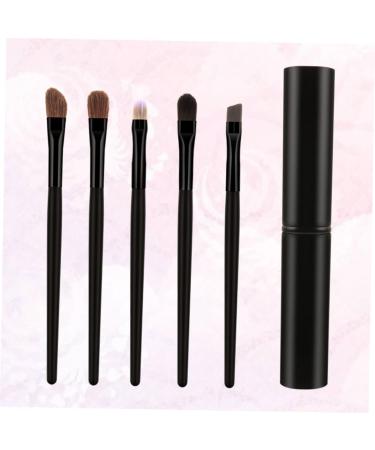 WOONEKY 5pcs Eyeshadow Brush with Case Eyeshadow Brush Kit Cosmetic Tools Blackriflecoffee - Buy Online on GoSupps.com