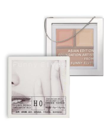 3-Color Funny Elves Concealer Palette for Full Coverage - Correct Dark Circles & Highlight - Buy Online on GoSupps.com