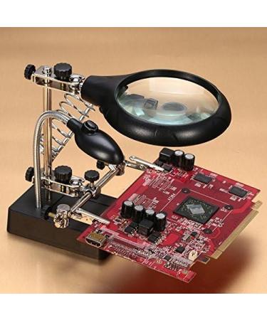 Multifunctional Led Auxiliary Clip Magnifying Glass Desktop Magnifying Glass Good Times - Buy Online on GoSupps.com