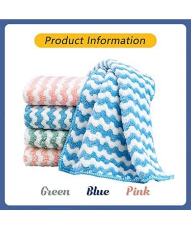 Crcyphne 20Pcs Microfibre Cleaning Rag Super Absorbent Coral Fleece Cloth Scouring Towel Pad Microfibre Cleaning Cloth - Buy Online on GoSupps.com
