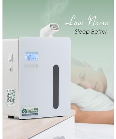 Mxmoonant Aroma Diffuser for Waterless Essential Oils - 600-800m Coverage 300ml Bottle Wall Bracket App Control & Timer - Perfect for Large Rooms & Hotels - Buy Online on GoSupps.com
