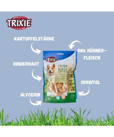 Trixie Premio Dog Chicken Bites 100g - Gluten-Free Grain-Free Dog Treats | Premium Training Rewards - Buy Online on GoSupps.com