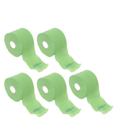Lot de 5 rouleaux de papier jetable pour le cou - Auto-adh sif - Accessoire de coiffure
