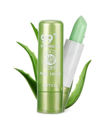 Aloe Vera Color Changing Lip Balm - Moisturizing Gloss Lipstick | 0.15g Beauty Makeup Tool - International Shipping - Buy Online on GoSupps.com