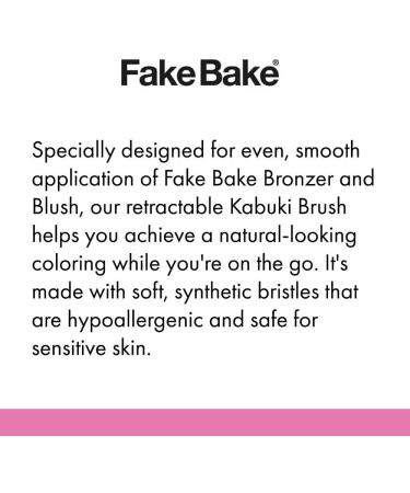 Fake Bake Retractable Kabuki Brush - Professional Makeup Tool - Buy Online on GoSupps.com