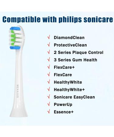 MEKAJUS Replacement Toothbrush Heads for Philips Sonicare - 8 Pack - Professional Electric Toothbrush Heads - Compatible with Sonic Care - Buy Online on GoSupps.com