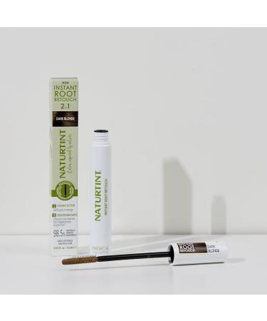  Naturtint Naturtint | Instant Root Retouch | Temporary gray hair repair for roots and eyebrows | Convenient and comfortable thanks to the brush | 98.5% natural ingredients | Dark Blonde | 10 ml - Buy Online on GoSupps.com